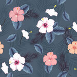 真丝印花 手绘花