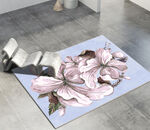时尚花卉轻奢客厅卧室地毯地垫