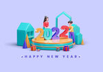 新年清新3D插画