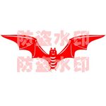 蝙蝠剪纸窗花矢量超精细