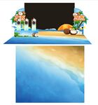 椰子主题夏日氛围布置