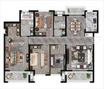 豪宅中式彩平图