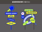 运动异形指引牌