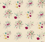 小碎花  手绘花 数码印花  