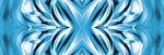 蓝色对称花纹图案