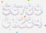 生日数字气球