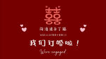 喜庆中式婚礼我们订婚啦