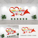 暖心驿站文化墙