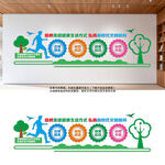 健康生活宣传栏社区文化