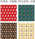 圣诞节图案 圣诞装饰花纹