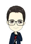 戴眼镜的可爱卡通男生Q版