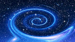 蓝色旋涡星空