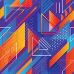 几何抽象多彩图案背景