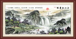 山水风景画壁画