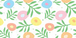 清新花卉图案背景