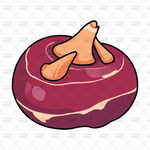 紫色萝卜卡通形象