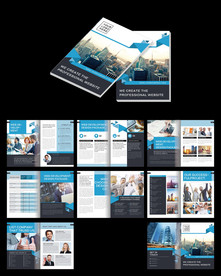 公司画册招商手册cdr设计模板