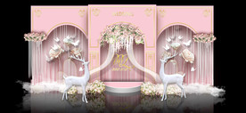 欧式粉色迎宾区