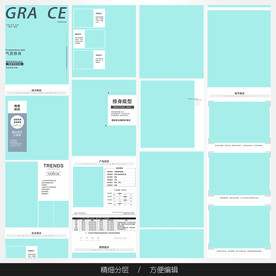 淘宝天猫女装空白通用模板图片