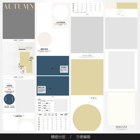 淘宝天猫女装空白通用模板图片