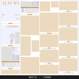 淘宝天猫女装空白通用模板图片