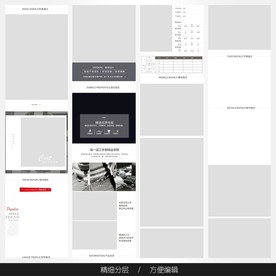 淘宝天猫女装空白通用模板图片