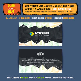 高档矢量名片企业公司通用名片