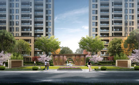 景观园林效果图汴河华府