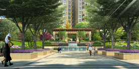 小区效果图住宅效果图景观效果图