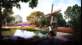 景观效果图花海效果图公园效果图