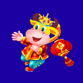 牛年门画牛年门贴卡通牛牛年大吉