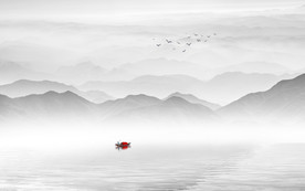 山水画 水墨山水画 意境山水画