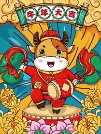 牛年大吉图