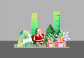 圣诞节高清堆头