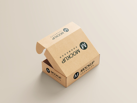 牛皮纸盒飞机盒样机