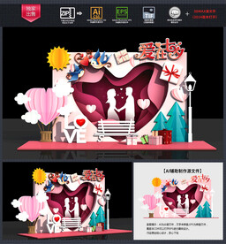 七夕情人节美陈