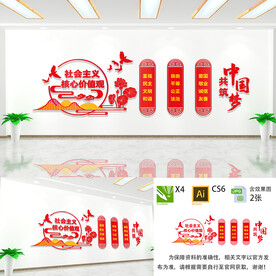 社会主义核心价值观文化墙