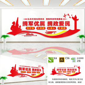 拥军优属文化墙