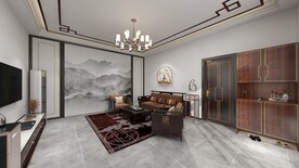 中式客厅装修效果图