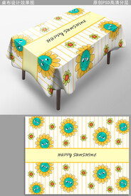 小清新餐桌布图案花纹