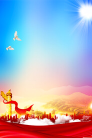 简洁空白党建背景素材