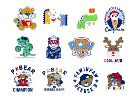 熊宝宝卡通图案