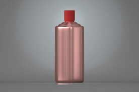 玫红色瓶子样机