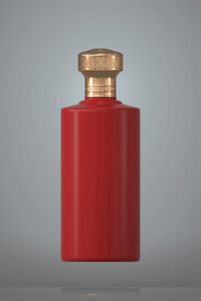 红色瓶子样机