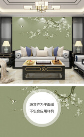 高端古典背景墙