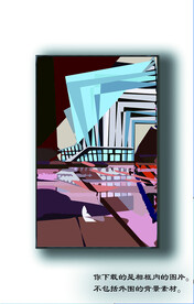 北欧抽象线条装饰画