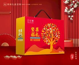 坚果礼盒 年货包装