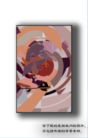 欧式抽象装饰画