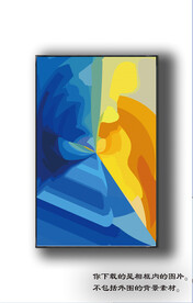 北美轻奢抽象装饰画 