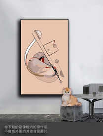 豪华抽象色块装饰画